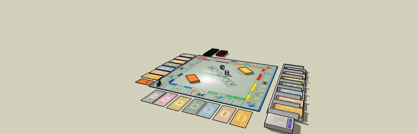 monopoly 3D Model .c4d .max .obj .3ds .fbx .stl .blend