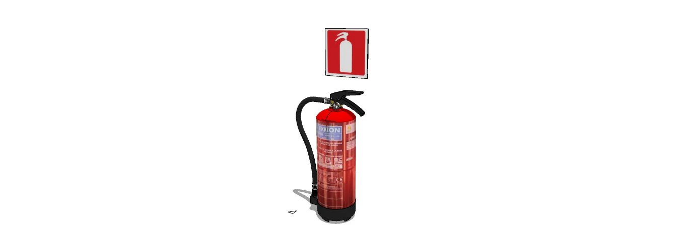extinguisher 3D Model .c4d .max .obj .3ds .fbx .stl .blend 
