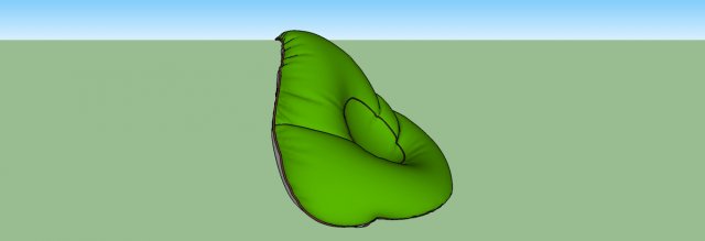bean bag 3D 模型 .c4d .max .obj .3ds .fbx .stl .blend 