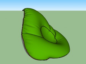 Bean bag chair 3D model - Furniture on 3DModels
