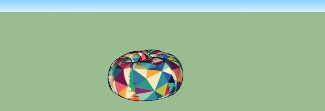 bean bag 3D Model .c4d .max .obj .3ds .fbx .stl .blend 
