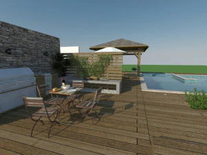 zestaw plenerowy Model 3D