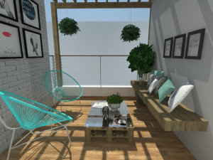 deck furniture 3D 모델