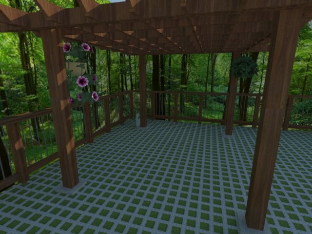 pergolated 3Dモデル .c4d .max .obj .3ds .fbx .stl .blend