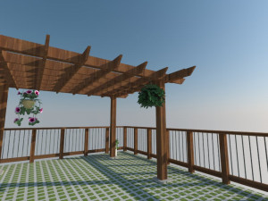pergolated 3Dモデル