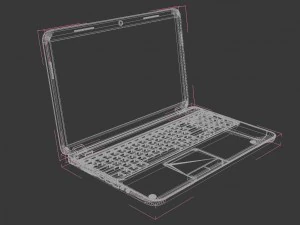 notebook hp pavilion g7 3D Model