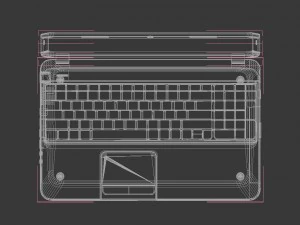 notebook hp pavilion g7 3D Model