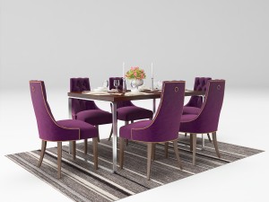dinning set 3D 模型