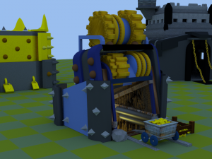 gold mine townholl 3D Model