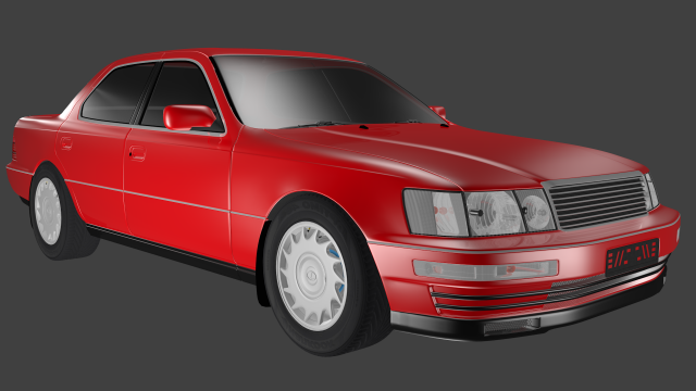 lexus ls400 3D Model .c4d .max .obj .3ds .fbx .stl .blend 