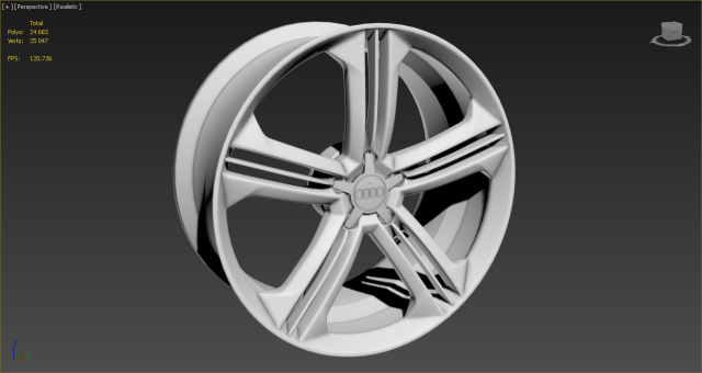 wheel for audi a8 Modèle 3D .c4d .max .obj .3ds .fbx .stl .blend 