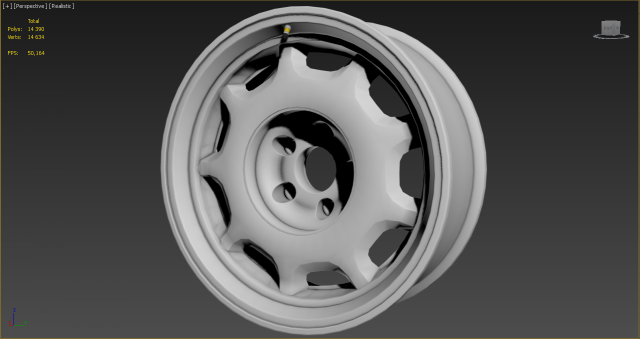 wheel 3D Model .c4d .max .obj .3ds .fbx .stl .blend 