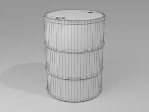 barrel old Model 3D