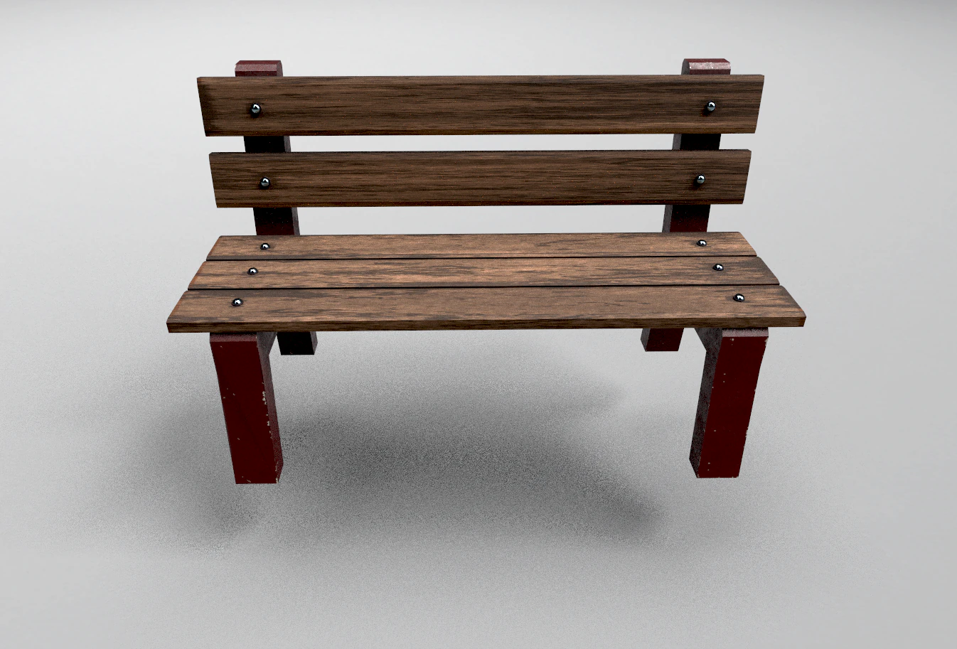 park bench 3D Model .c4d .max .obj .3ds .fbx .stl .blend 