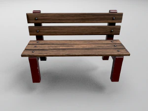 park bench 3D Model
