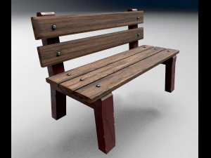 park bench 3D Model