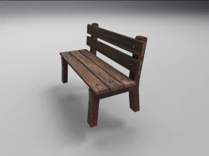 park bench 3D Model