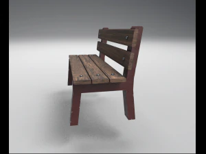 park bench 3D Model