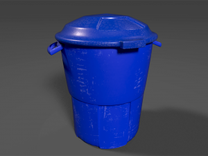 drum blue traffic 3D Модель