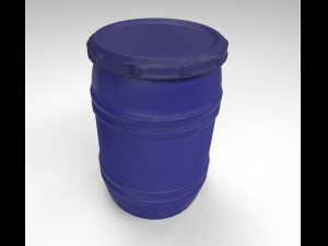 drum blue 3D Model
