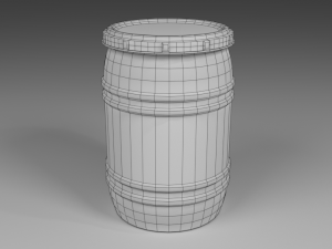 drum blue Modèle 3D