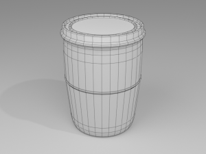 drum blue old 3D Модель