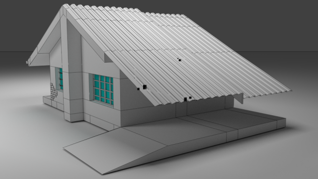 house 3D 模型 .c4d .max .obj .3ds .fbx .stl .blend 