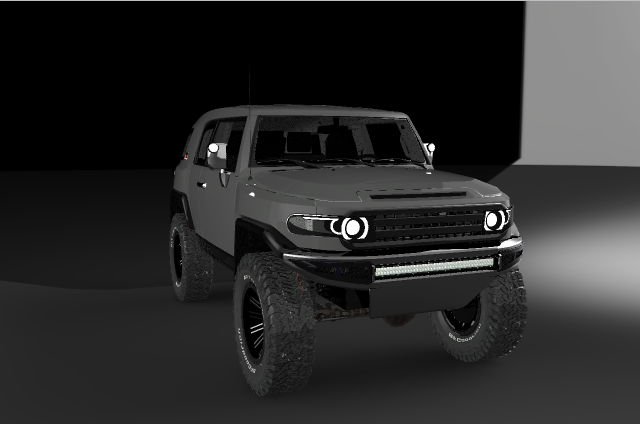 toyota fj cruiser modified 2017 3D 模型 .c4d .max .obj .3ds .fbx .stl .blend 