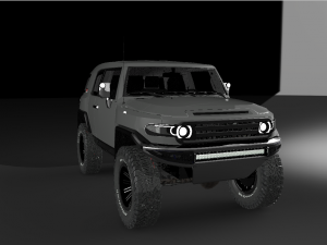 toyota fj cruiser modified 2017 3D Model