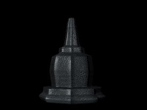 stupa stone 3D 모델