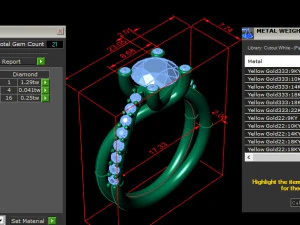Diamond New Style Ring 3D Print Model