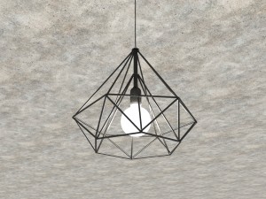 lamp lucide ricky pendant 3D Model