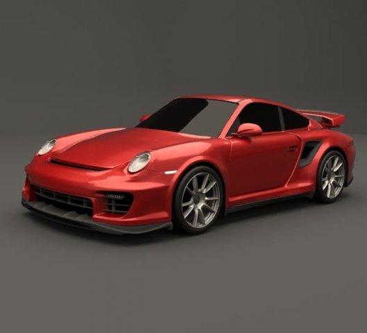 porshe gt2 3d model 3D-Modell .c4d .max .obj .3ds .fbx .stl .blend 