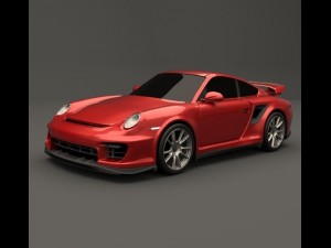 porshe gt2 3d model 3D Model