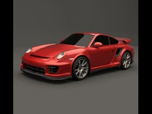 modelo 3d porsche gt2 Modelo 3D