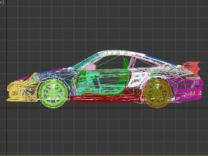 porshe gt2 3d model 3D Model