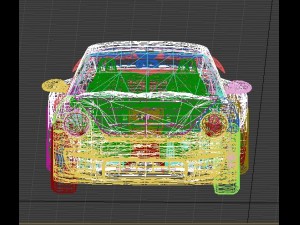 porshe gt2 3d model 3D-Modell