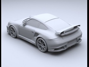 porshe gt2 3d model 3D-Modell