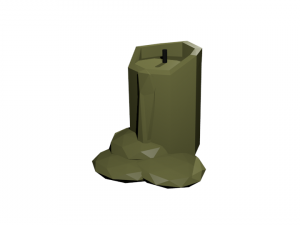 candle melted 3D Model