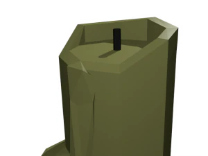 candle melted 3D Model