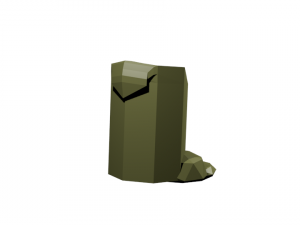 candle melted 3D Модель