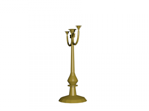 golden candlestick fancy 3D मॉडल