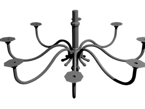 chandelier 3 textures 3D Model