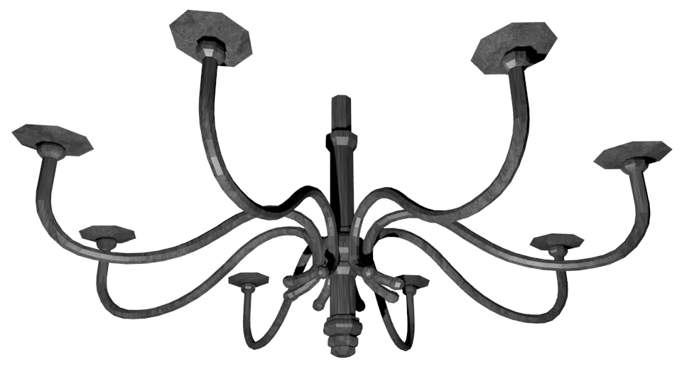 chandelier 3 textures 3D Model .c4d .max .obj .3ds .fbx .stl .blend 