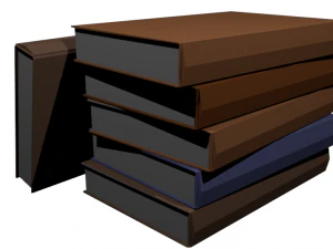 book pile 3D Model
