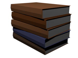 book pile Model 3D