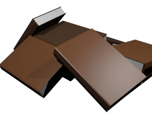 stapel boeken 3D Model