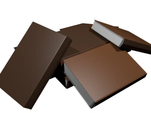 책 더미 3D 모델