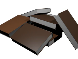 책 더미 3D 모델