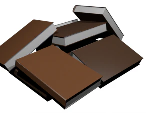 책 더미 3D 모델